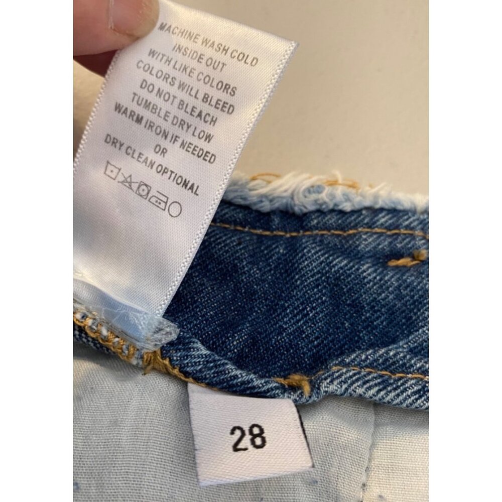 Vervet Flying Monkey Distressed High-Waisted Denim Jeans Size 28 Blue - Picture 4 of 11